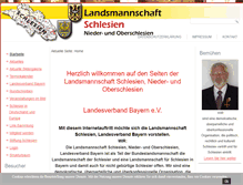 Tablet Screenshot of landsmannschaft-schlesien-bayern.de